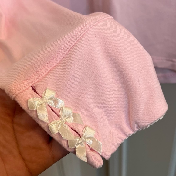 Edikted Lolo Bow Top in Pink Size Large - Picture 3 of 6